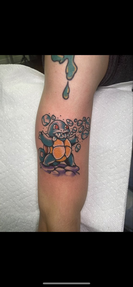 AussieW7's tweet photo. @Tbaag4 My favorite is the Squirtle art that I got tattooed https://t.co/AjAxDoM9Xm