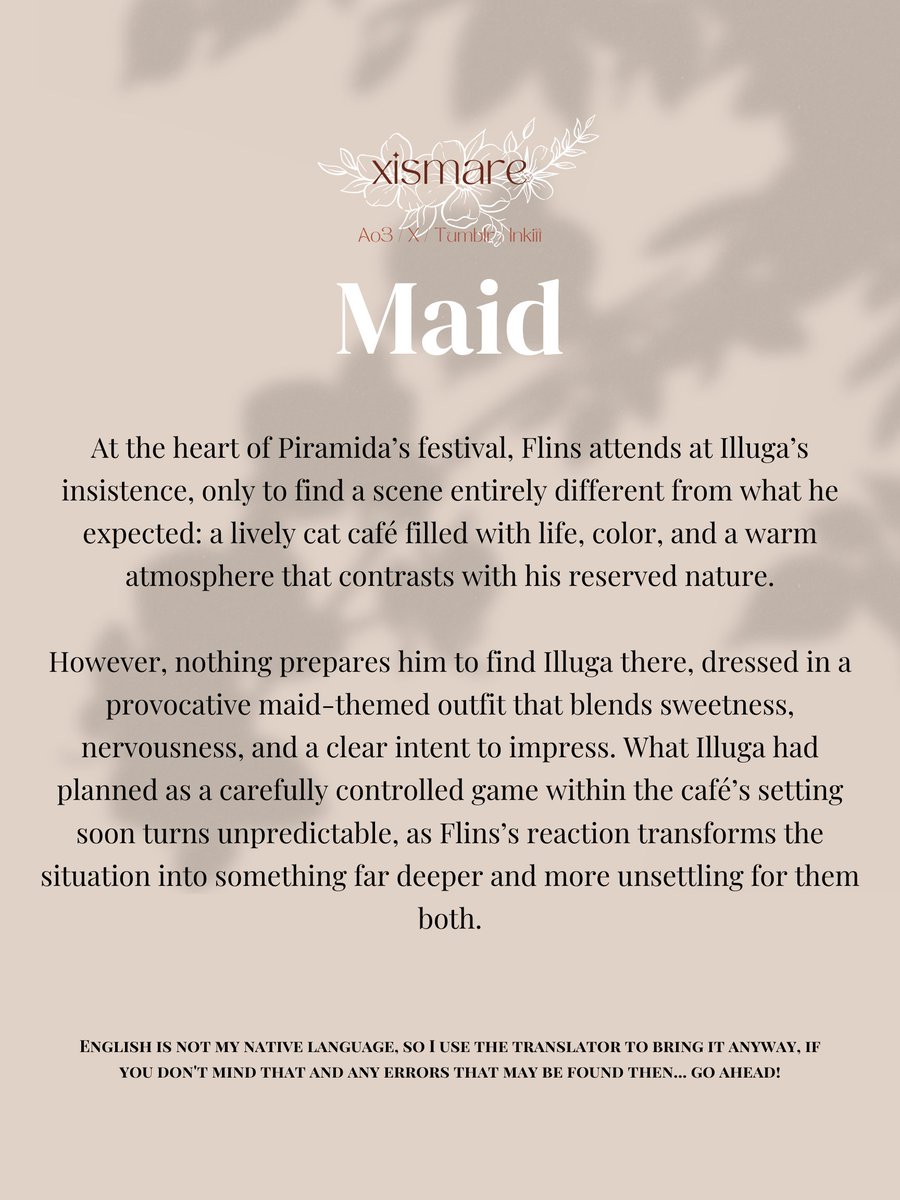 xismare's tweet photo. •*˚✩ Maid / Gatito ✩˚*• 

AO3: eng: https://t.co/jfEZ2TJfAW esp: https://t.co/T359cDXuTL 
Tumblr: https://t.co/sMArXIU8TI
Wattpad (ESP): https://t.co/yzANEBOL5X

 #GenshinImpact #Flins #nodkrai #Illuga #faelight #illuflins https://t.co/Dzf6NlwaC8