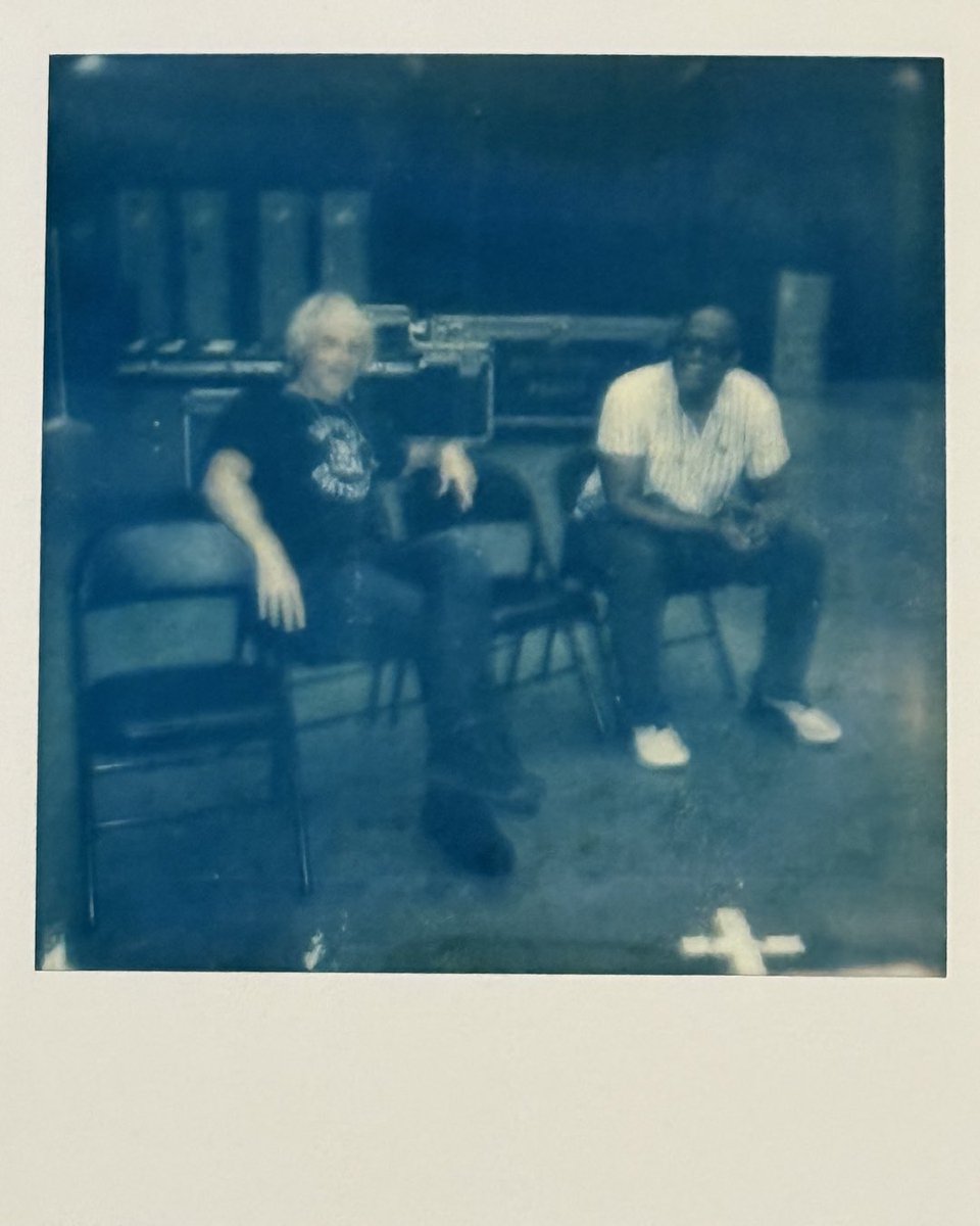 BonJovi's tweet photo. Rehearsal break with @jonbonjovi @everettbnyc https://t.co/6hKFntjE7b