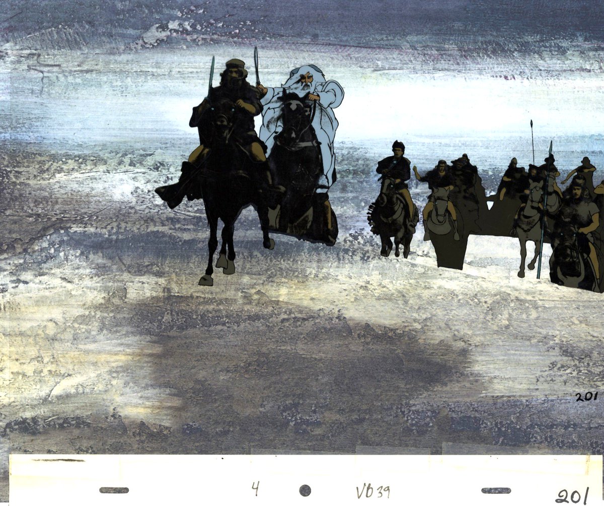 ralphbakshi's tweet image. Gandalf rides into battle at Helm's Deep!
Original #animationart from #LOTR is now at the shop:

ebay.us/m/sunBSF