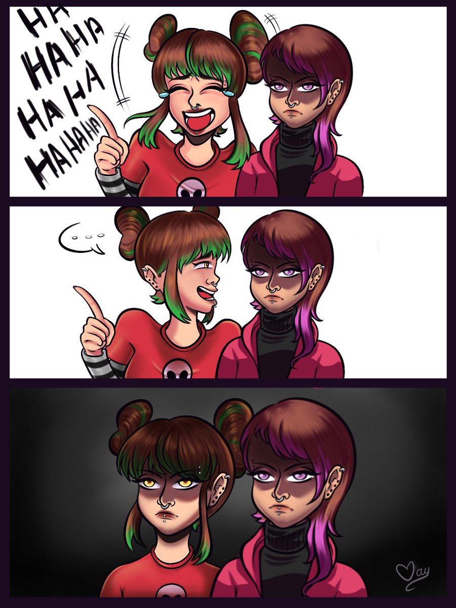 LittleMay_art's tweet photo. My ocs Skyler and Meredith. https://t.co/4sFbTsEhlJ