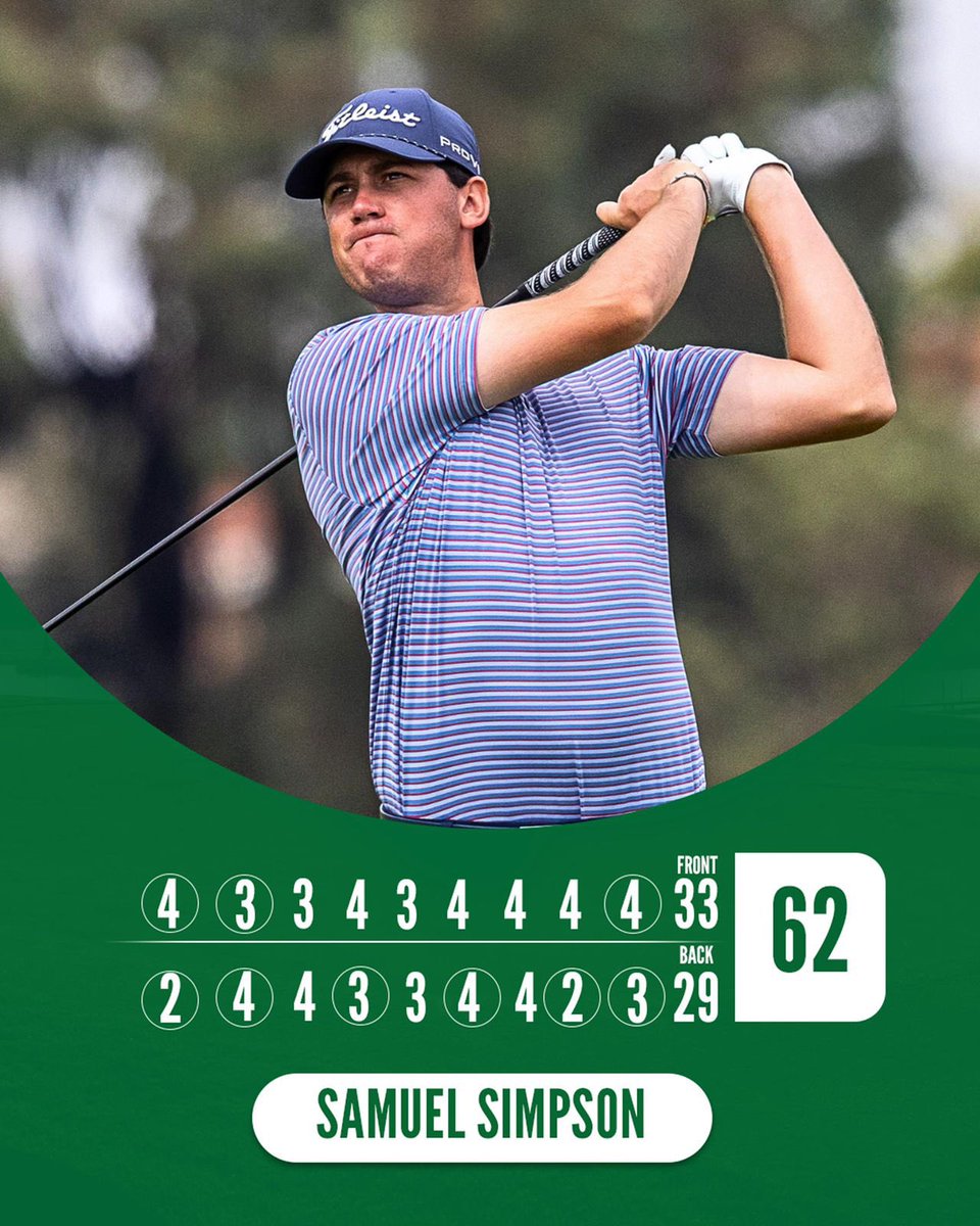 Sunshine_Tour's tweet photo. A career best round on the Sunshine Tour. 📊

#MediclinicInvitational https://t.co/RQ3ybWsngt
