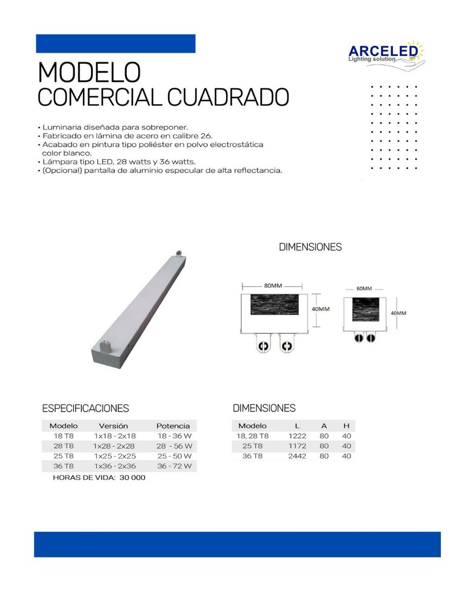 arceiluminled's tweet image. 💡Modelo: COMERCIAL CUAD.
🔅Potencia: 18-72W
👉Aplicación: Almacenes e industrias.

Cotiza con nosotros: 
3327993806 / 3315837691

#iluminación #luminaria #led @seguidores @todos @destacar
