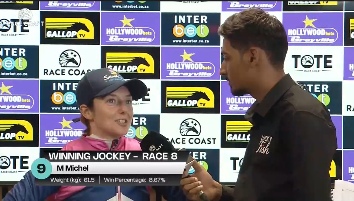 rebelsart's tweet image. 🏆 Winner 🏆
Bravo 🇫🇷 Mickaëlle Michel🇯🇵@MickaelleMichel and De Vlugge 1st place in race 8 on Friday night at Greyville, South Africa‼️🏇🥇🇿🇦
Trainer Gary Rich
💥1⃣8⃣ South Africa Winners!💥
#NeverGiveUp #WorkHard #MickaelleMichel
M.ミシェル #ミカエルミシェル
💪👊🌪️🥰