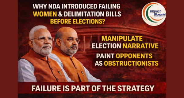 ImpactBlueprnt's tweet photo. When Parliament Becomes a Campaign Stage

When a government introduces a bill it knows it cannot pass, it is not legislating—it is campaigning.

The recent move by the Bharatiya Janata Party (BJP)-led National Democratic Alliance (NDA) to table the Women’s Reservation Bill alongside the politically explosive delimitation framework—just days before crucial elections in Tamil Nadu and West Bengal—is not governance. It is precision-engineered political theatre.

And it is far more strategic than it appears.

This Was Never Meant to Pass

Let’s be blunt. Constitutional amendments require a two-thirds majority—something the NDA does not comfortably command in its current arithmetic.

So why introduce such bills now?

Because failure was part of the design.

A failed bill is not a setback—it is a weapon. It allows the ruling party to walk into elections with a ready-made script:

“We tried to empower women. They stopped us", in other words "We tried. They blocked.”
This is not policy-making. This is narrative manufacturing.

Cornering the Opposition Into a No-Win Trap

The genius of this move lies in its cruelty.

The opposition is boxed into two losing options:

Support the bill → Hand the BJP a historic political victory
Question or delay it → Be branded anti-women and anti-reform

There is no ideological debate left—only optics management. And the BJP thrives in that arena.

Delimitation: The Silent Power Grab

While the Women’s Reservation Bill grabs headlines, delimitation is the real story quietly unfolding underneath.

This is not administrative housekeeping—it is a future power reset.

States like Tamil Nadu and West Bengal, which have controlled population growth, stand to lose relative political weight. Meanwhile, northern states gain.

By floating this issue now, the NDA is doing three things simultaneously:

Sending a signal to its core Hindi-belt base
Testing resistance in the South and East
Normalizing a future where political power shifts northward

This is not coincidence. This is long-game electoral engineering.

Women Voters: The Real Target Audience

The bill is less about Parliament seats and more about polling booth psychology.

Women voters are now one of the most decisive electoral blocs in India. Welfare schemes have already reshaped this dynamic. The BJP is now attempting to:

Move from welfare provider → political enabler
Shift perception from patronage → empowerment

In states where regional parties have built strong women-centric narratives, this is a direct challenge.

Not subtle. Not accidental. Highly calculated.

Parliament as a Campaign Stage

This moment reveals a deeper shift in Indian politics.

Parliament is no longer just a law-making institution—it is a broadcast platform.

Bills are introduced not just to pass, but to:

Dominate headlines
Set election narratives
Force opponents into defensive positions

Legislative success is optional. Political messaging is mandatory.

The Real Election Strategy

Strip away the symbolism, and the strategy becomes clear:

Create a moral high ground → “We stand for reform”
Trigger emotional alignment → Women, fairness, representation
Force opposition missteps → Any hesitation becomes ammunition
Redirect electoral discourse → From local failures to national intent

This is not reactive politics. This is agenda capture at scale.

Conclusion: Intent Is the New Outcome

The NDA’s move is a reminder of how modern elections are fought.

Not on what is passed. But on what is proposed. Not on outcomes. But on perceptions.

The bills may stall in Parliament—but they are already moving fast where it matters most: the minds of voters.

And that is exactly where this battle was always meant to be won.

By @SrikanthKanuri7