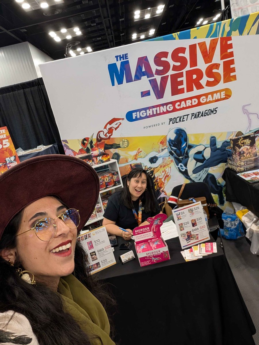 solis_studio's tweet image. Get Gencon started with a Smile!! :D and it ended with one too!! :D
I remember the weekend fondly, even though I am still sleeping to recover. #boardgames #cardgames #tabletop #gencon #gencon2025 #massiveverse