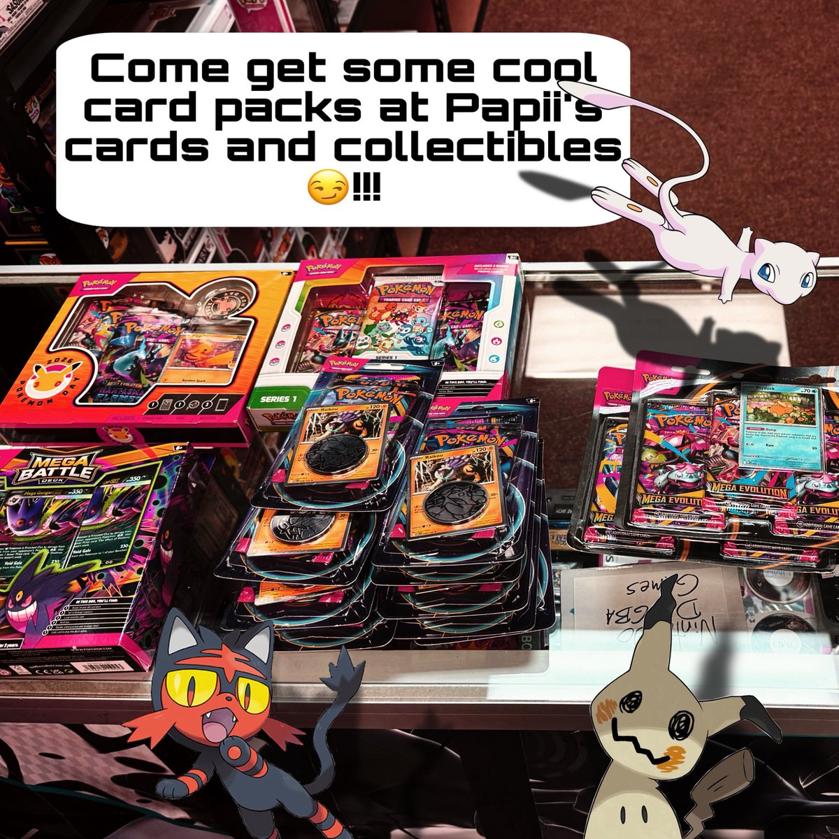 PapiisCards's tweet image. Come on down and vibe with us and our dope selection of collectibles 😎😏
#Papiis #grandrapids #fypシ #pokemon #funkopops #baseballcards