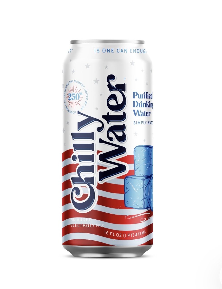 drinkchilly's tweet image. Upgrade your patriotism. 🇺🇸
Clean. Aluminum. No Bull.
Cans on order. Freedom ships soon. 📦
#FourthOfJuly #USA #Patriotic #SummerVibes #StayHydrated
