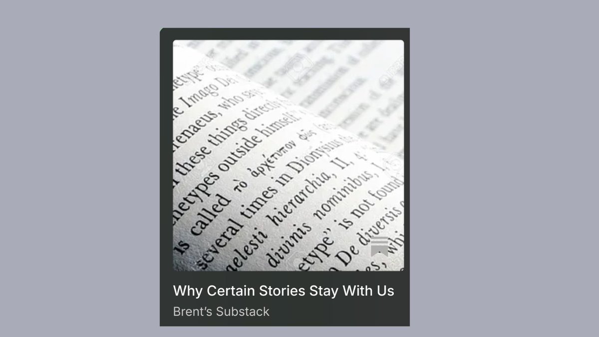 Some stories don’t stay with us in full.
They settle quietly, reduced to a moment, a feeling, or a single line we don’t think about often. We move on. Time passes. The details fade.
open.substack.com/pub/brent702/p…