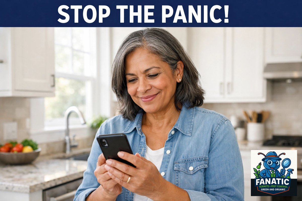 fanaticservices's tweet image. STOP THE PANIC! 🚨 Found a bug and can't sleep? SHOCKINGLY, most wait days for answers. Use our Pest ID Bot for instant IDs! 🐜 Get eco-friendly solutions for roaches &amp;amp; termites NOW. Fast, organic, and family-safe. Maryland’s expert choice. 🛡️🔥 #Maryland #PestControl
