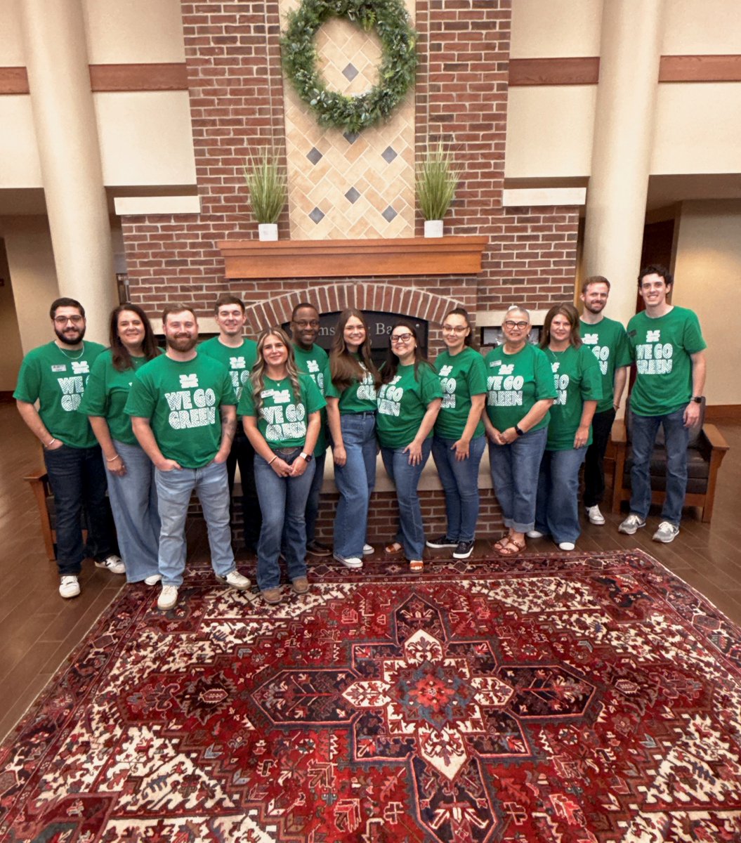 ArmstrongBank's tweet photo. Our Muskogee bankers are Going Green for Autism with Kelly B. Todd today! We're honored to support an organization making a meaningful difference for children and families in our community. https://t.co/pZ1gMZiQXl