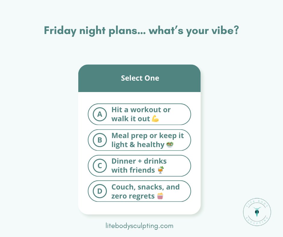 LiteBodySculp's tweet image. The choice is yours... choose carefully. 👀
litebodysculpting.com
#fridaymotivation #fridayfeeling #litebodysculpting #wellnessweightlosscenter #citrusheights #citrusheightsca