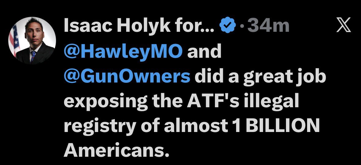 Red_Menace206's tweet image. Stupid people like moron Isaac Holyk of Battleground, Wa should NOT be running for office. US population is only 336 Million. #IsaacHolyk #idiot #guncontrol #ATF