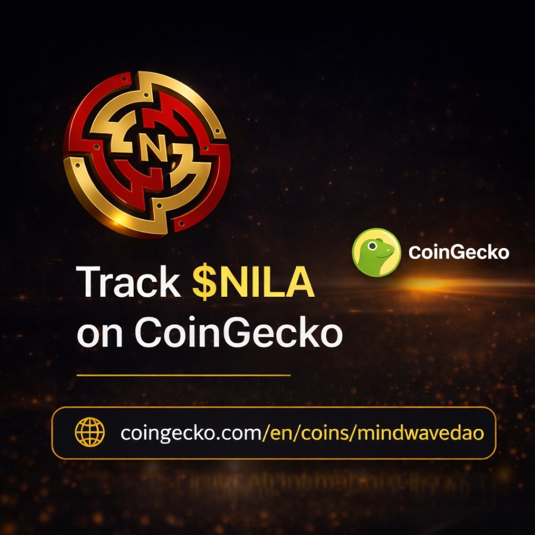 nilatoken's tweet photo. Stay connected to $NILA.

Track $NILA on CoinGecko for live charts, market data, and a real-time view of the MindWaveDAO ecosystem.

CoinGecko: https://t.co/O2lMzYYv0e

Website: https://t.co/zCpvzwtXTm

#MindWaveDAO #NilaToken #CoinGecko #CryptoTracking https://t.co/6OrsgKrlLl