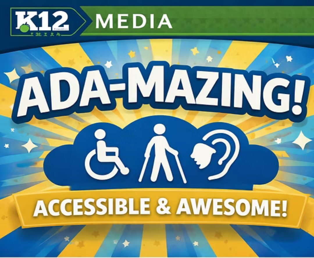 k12mediagroup's tweet image. ADA compliance isn’t just a website thing anymore. Your social media counts too. Not sure if your posts are accessible to everyone? There’s still time to sign up for our training and learn what schools need to know. 
Register here: shorturl.at/YUgKr

#K12 #ADA