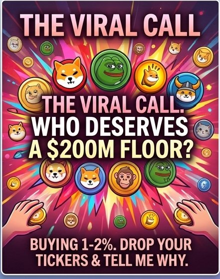 CryptoThro's tweet image. Someone give me a memecoin that deserves a $200M floor.
I’m ready to sweep 1-2% of the supply and push it with the community.
Drop your tickers and tell me why your project is the one. 💎
#memecoins #ticker #100x