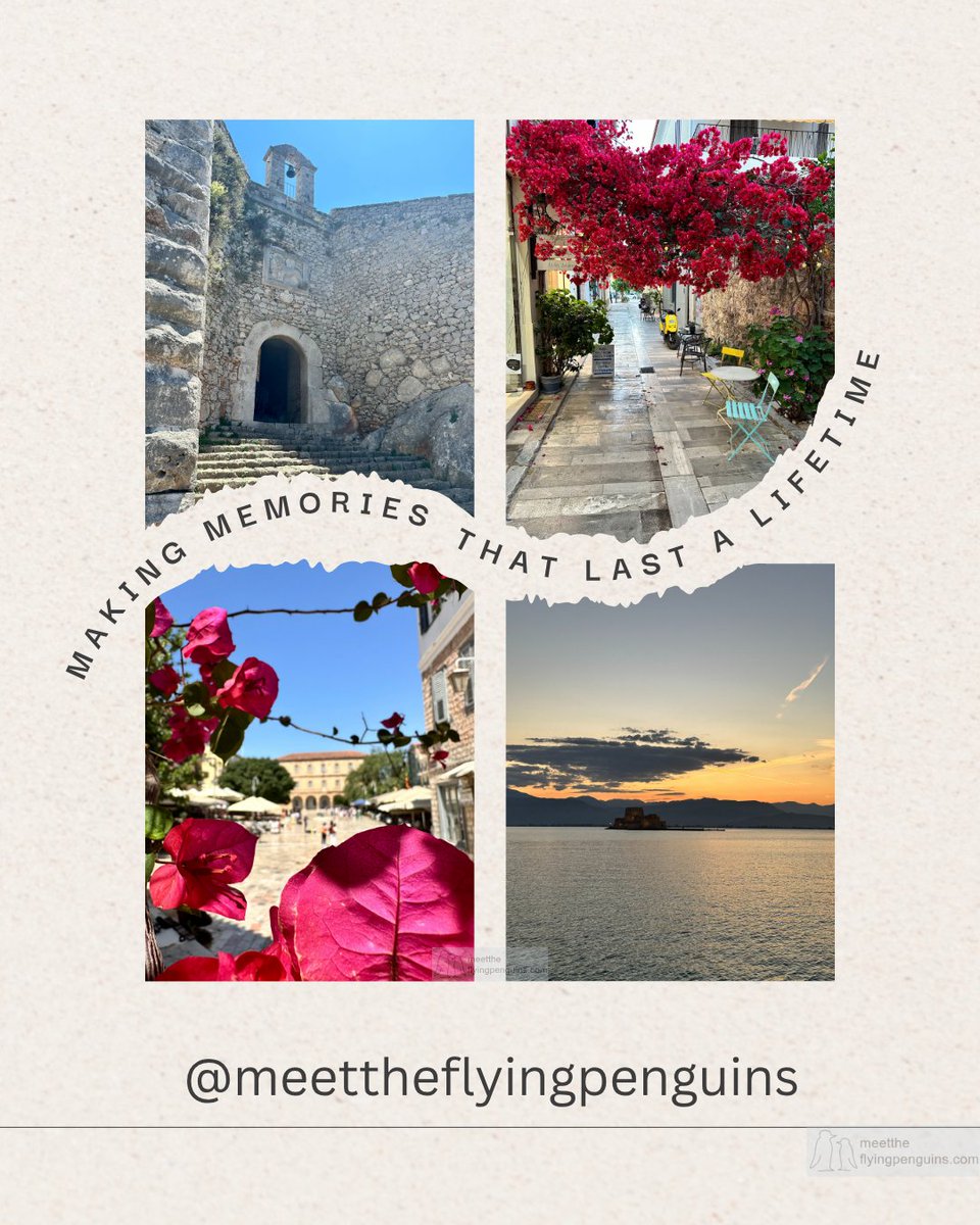 mFlyingPenguins's tweet image. Making memories in Nafplio
Descubre más en nuestro Blog

meettheflyingpenguins.com

#Travel #TravelTip #Wanderlust #TravelBlog #nafplio