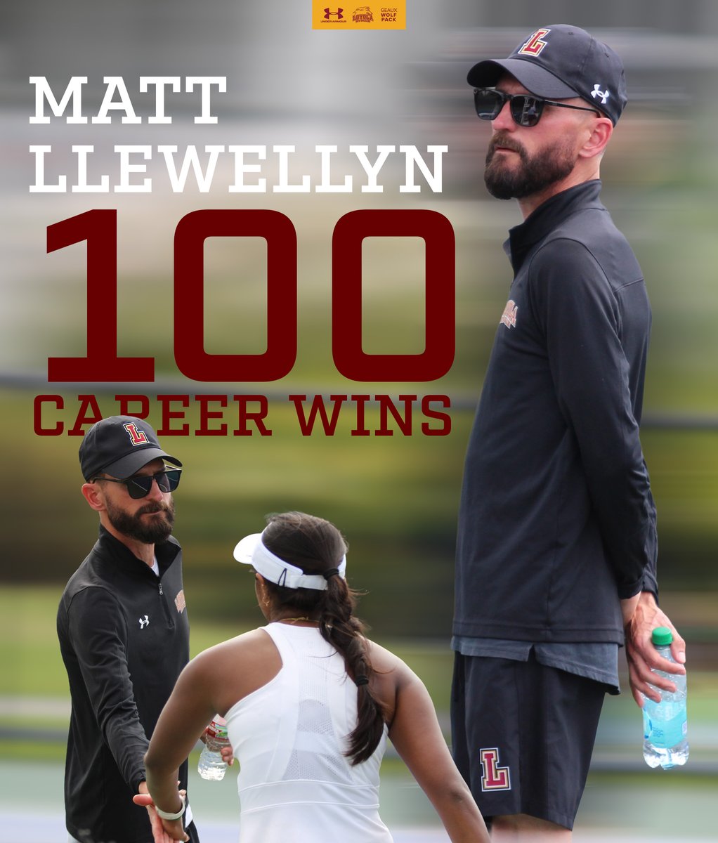 LoyolaWolfPack's tweet photo. With two wins at the SSAC Championships on Friday, Matt Llewellyn has reached 100 career wins! 

Congrats, Coach! 

#GeauxPack https://t.co/AnhU085ylT