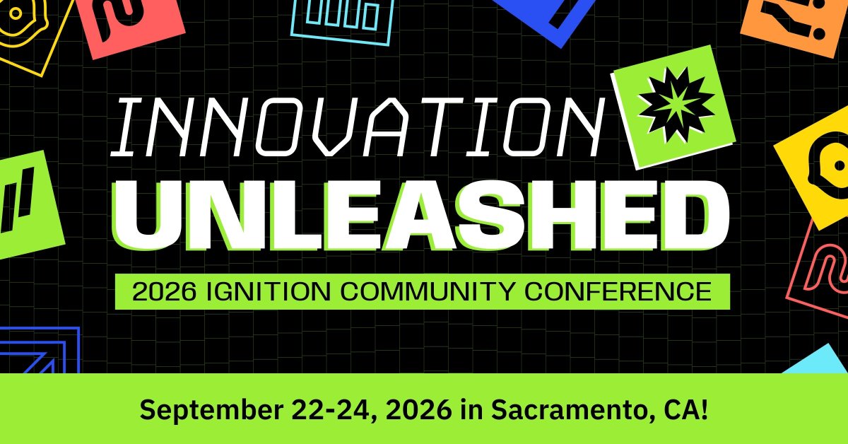 opto22's tweet image. The news you've been waiting for...tickets are now available for the 2026 #Ignition Community Conference! Join us Sept 22-24 in Sacramento: op22.co/4tk5OWL #ICC2026 #InnovationUnleashed
