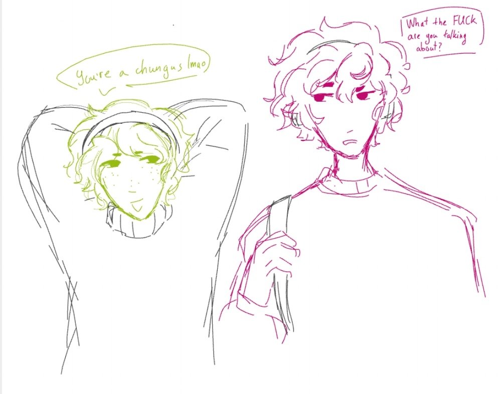 Day 144 of drawing divorced duo 
Guideverse au