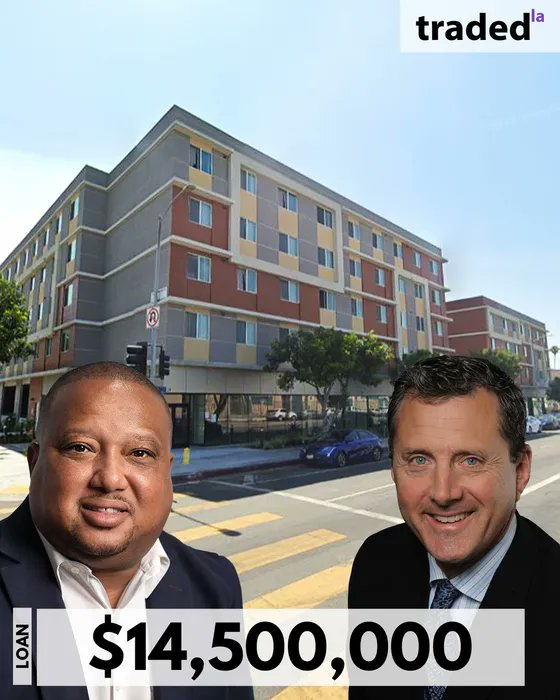 tradedla's tweet image. LOAN
IMAGE: Mark Anthony Wilson, Jr &amp;amp; Jeff Kearns
DATE: 04/16/2026
ADDRESS: 6706 South Main Street
MARKET: Los Angeles
ASSET TYPE: Multifamily ~ UNITS: 52

LANDLORD: Mark Anthony Wilson, Jr - CRCD Partners
BROKER: Jeff Kearns - Walker &amp;amp; Dunlop 

LOAN AMOUNT: $14,500,000
LOAN