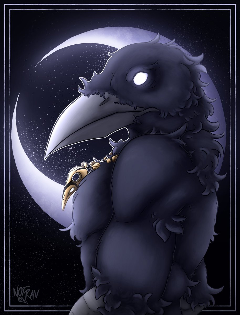 DefoNotRav's tweet photo. The Moon (Rav) ✨🌑

#oc #furryart #moon #tarot #raven #darkart #horrorart https://t.co/tvqMR21F6G