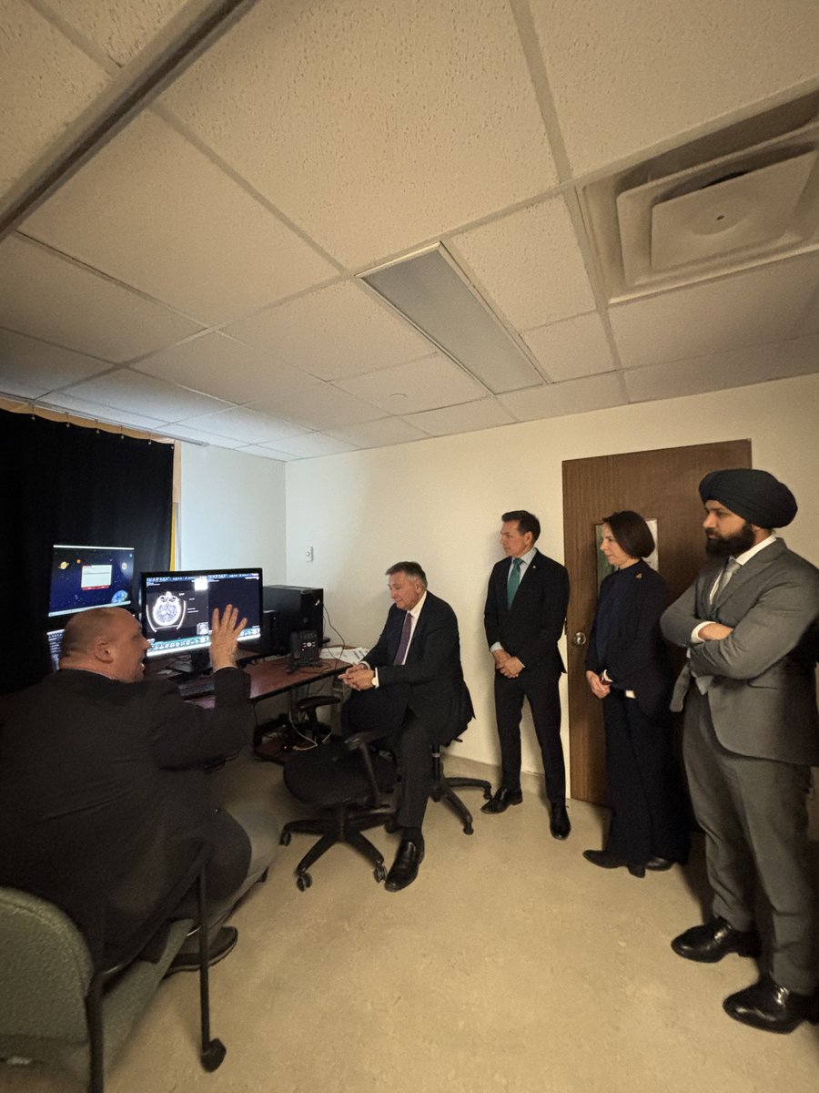 SKFKerr's tweet photo. Last week we hosted Mississauga MPs @SousaCharles, @PeterFonsecaMP, @IqwinderSGaheer, and @faresaalsoud to see the work of our @THP_hospital team firsthand.

As we build Canada’s largest hospital – the Peter Gilgan Mississauga Hospital and Shah Family Hospital for Women and Children – we’re not waiting to innovate.

AI and digital tools are already improving imaging, patient flow, and clinical decisions today – laying the groundwork for tomorrow’s care model.

Thanks for your continued support.