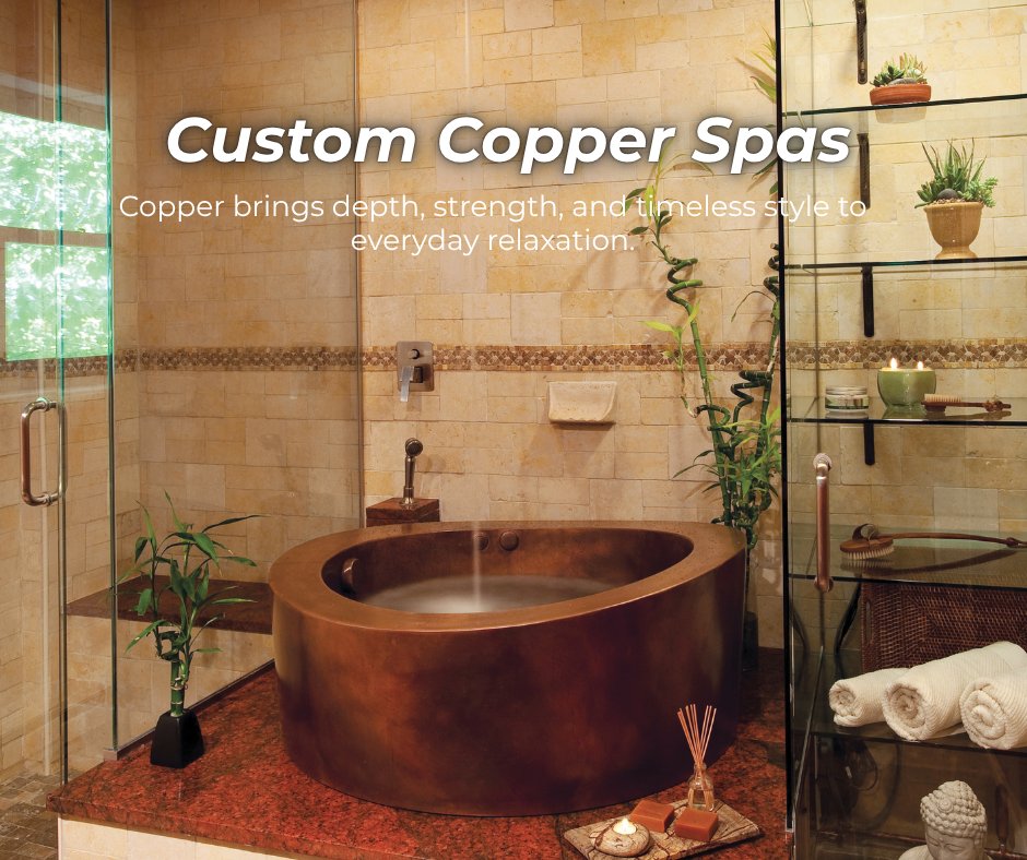 DiamondSpas's tweet photo. Copper pools develop a natural patina over time, creating a one of a kind finish. 🌿🌊

Explore options:
https://t.co/jHKsif92d2

#CopperPool #LuxuryDesign #DiamondSpas https://t.co/uJ5voHrOu1