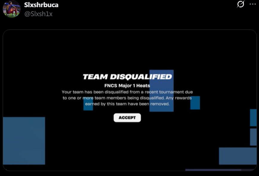 Lair_Fn's tweet photo. Rubric: AHAHA

Coldr &amp; Slxsh — These are the guys who landed to the location of the duoses Ve1ryy &amp; KryFalse in the first game. THEY WERE DISQUALLED.

Reason: Pretending to be a FoCuS. One of them had the nickname "VP Focus yhyh" https://t.co/YEJ0nEx3jU