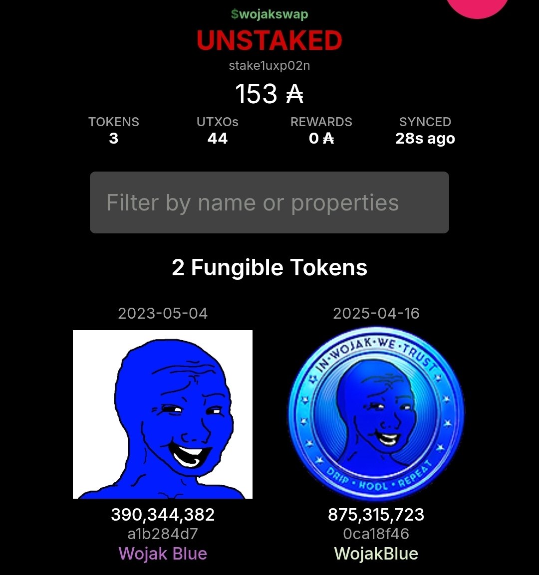 WojakBlueADA's tweet photo. **🚨🚨LAST WARNING🚨🚨**

If you still hold the old $Wojakblue token then this is your last 24h to swap it for $WJB

There is still 875m $WJB worth around 8.7k $Ada left to claim.

Check out the Wojaks discord for more details about swapping your old tokens. https://t.co/uJtmINYZB1