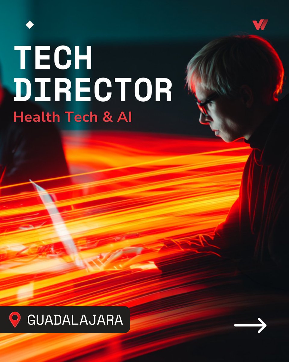 wizelineglobal's tweet image. We’re hiring a #TechDirector in Guadalajara 🇲🇽 Lead the future of #HealthTech &amp;amp; AI-native solutions. 

If you master distributed systems and AI-driven engineering, let’s build the future together. 

 🔗 Apply: ow.ly/1UXw50YLlTf 

#Wizeline #AI #Hiring #GDL