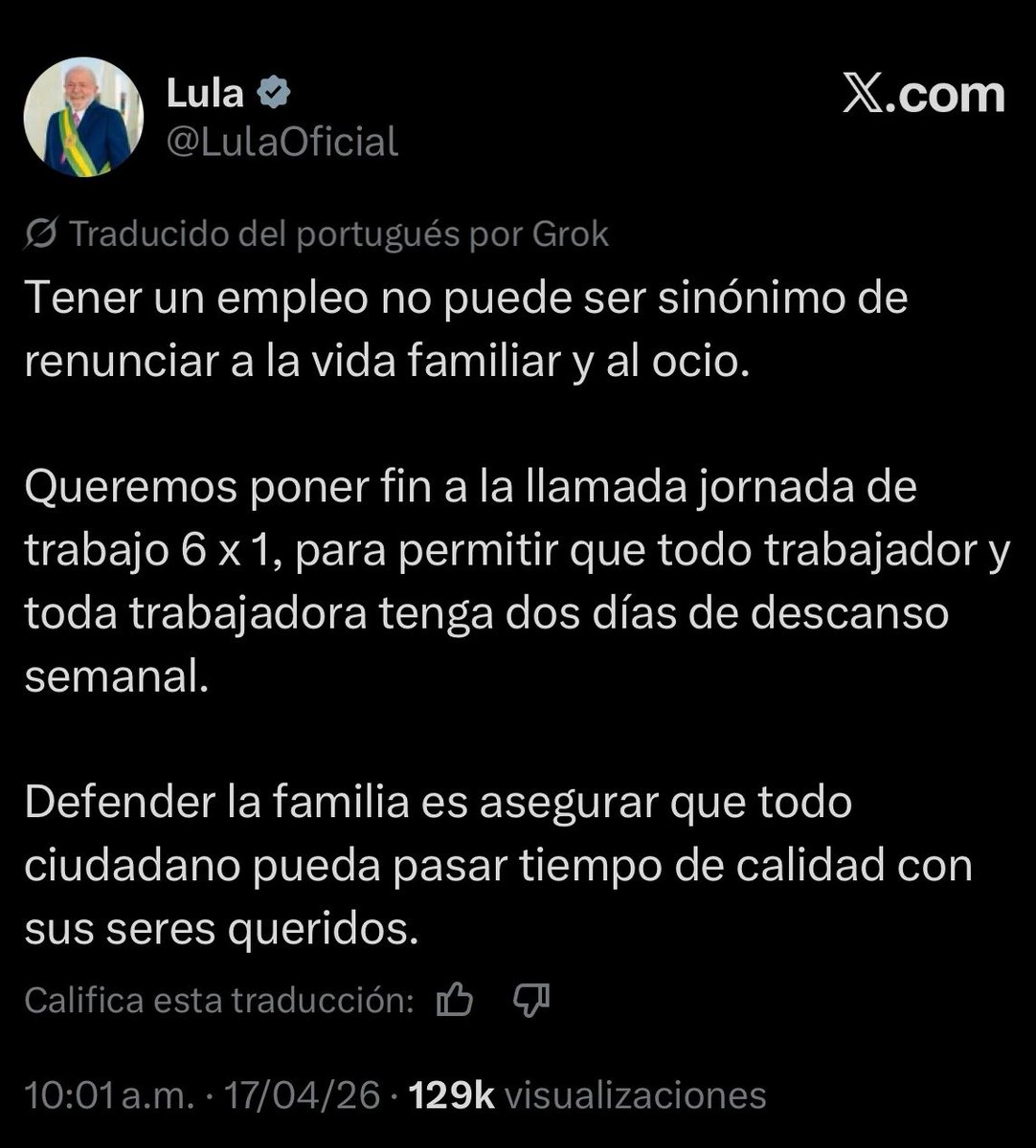 Y en México, la <a href="/Claudiashein/">Claudia Sheinbaum Pardo</a> sigue consintiendo a empresarios con la simulación de reducción de jornada sin asegurar 2 días de descanso. Y es que aquí no importa la familia, ni los problemas de violencia derivados del abandono, lo que importa es que produzcan dinero.