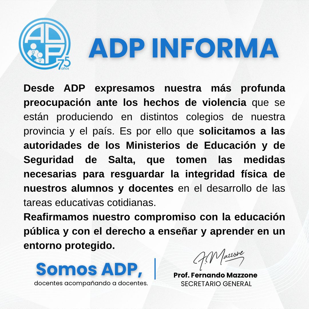 Asociación Docente Provincial tweet media