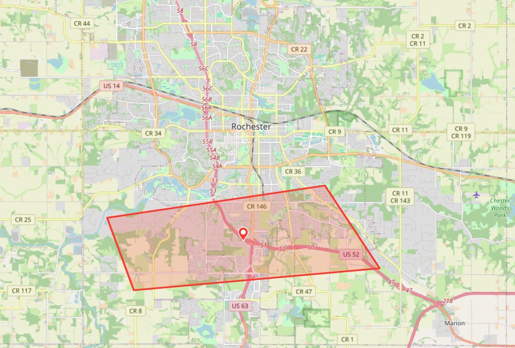 WxMinnesota's tweet photo. ***Civil Emergency Message***

Tornado Warning in area of South Rochester and Rochester International Airport. Seek shelter immediately.

Weather spotters confirmed tornado. Multiple tornadoes have been reported with this storm.

#MNwx #RochMN #Rochester https://t.co/7W6oMwzyqY
