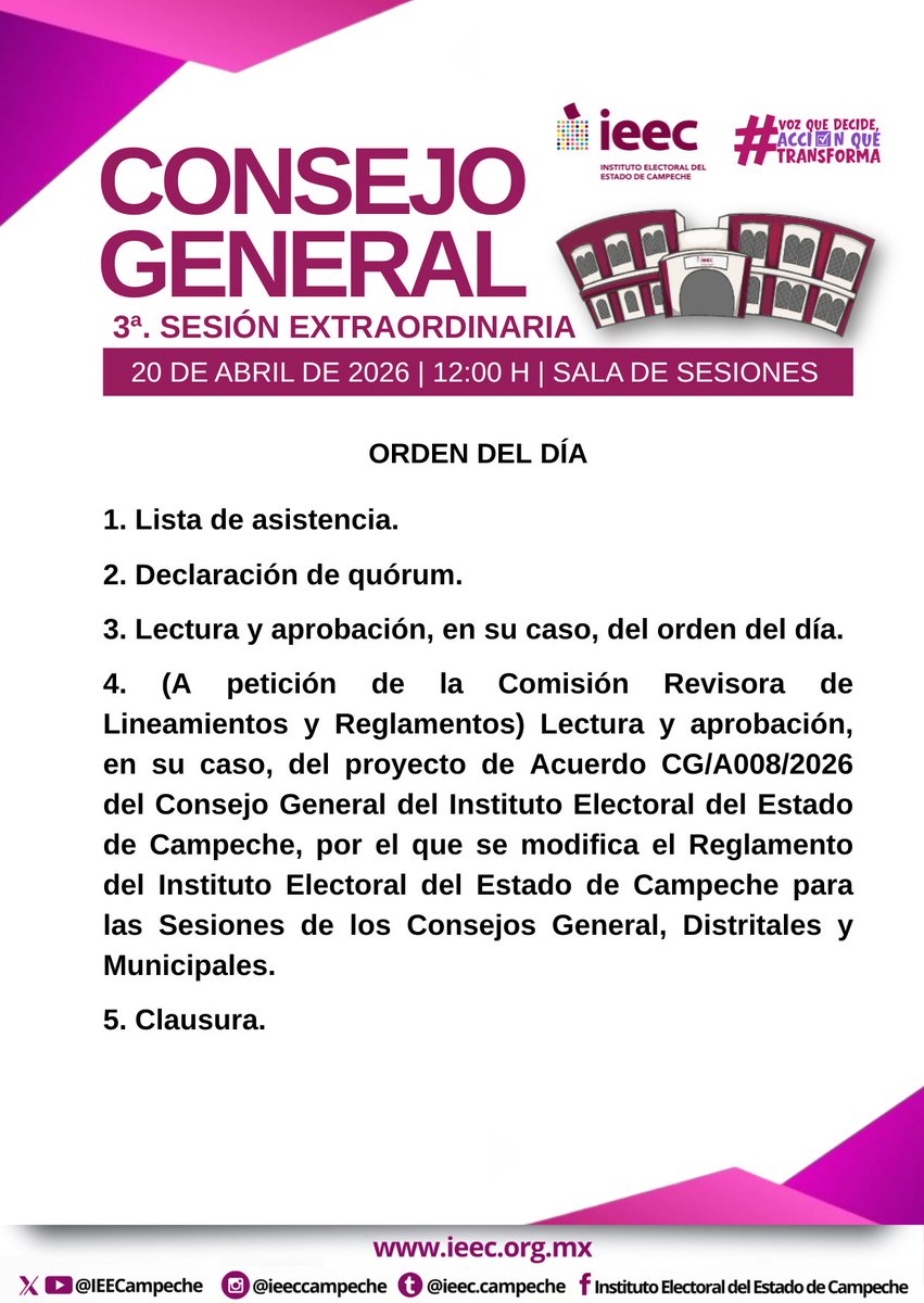 Instituto Electoral del Estado de Campeche tweet media