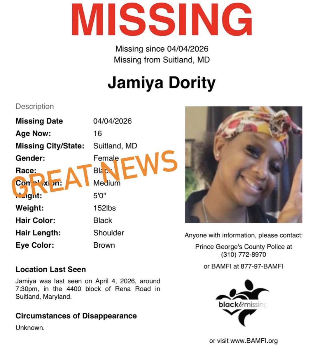 Blk & Missing FDN tweet media