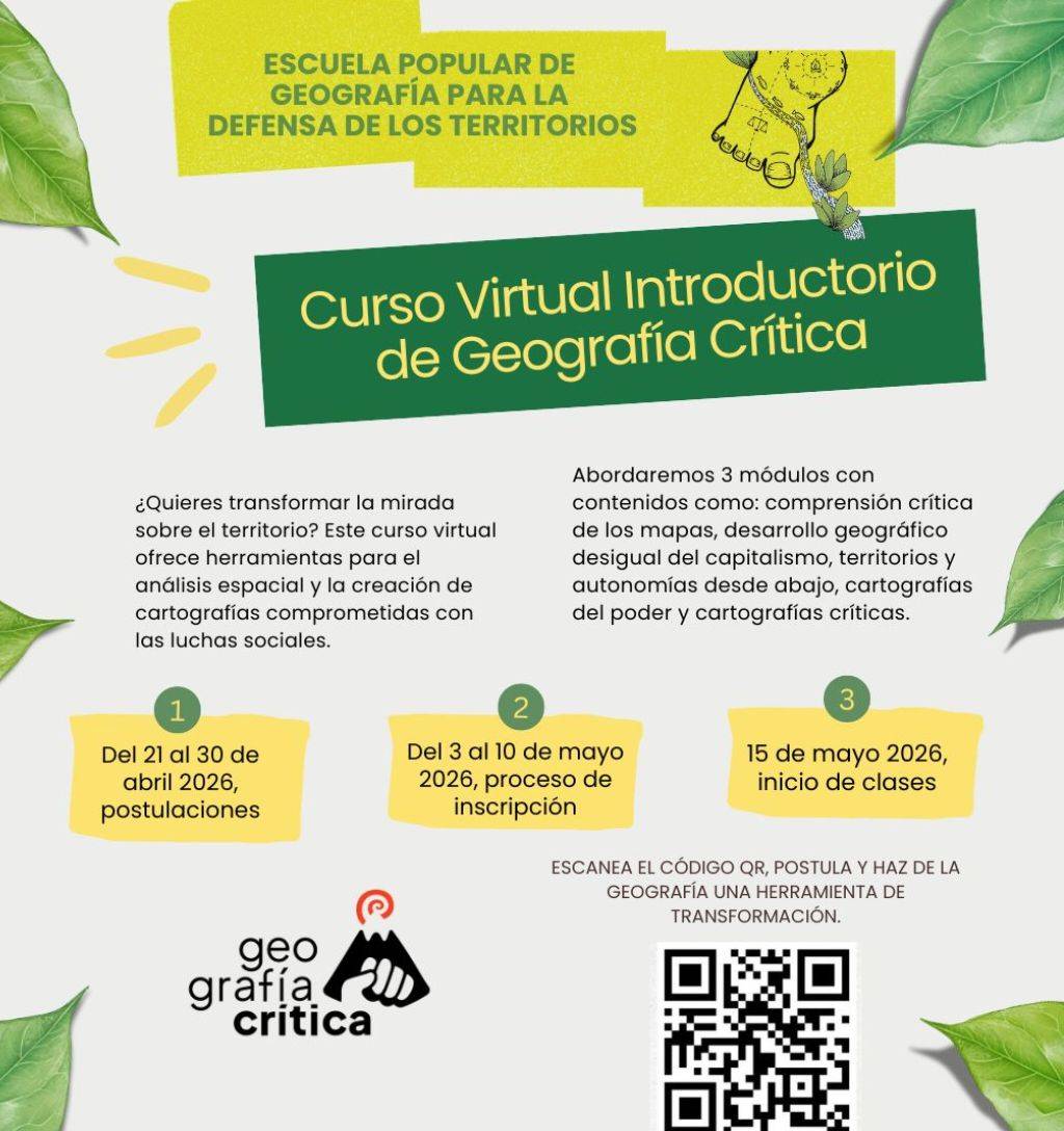 Geografía Crítica Ec tweet media