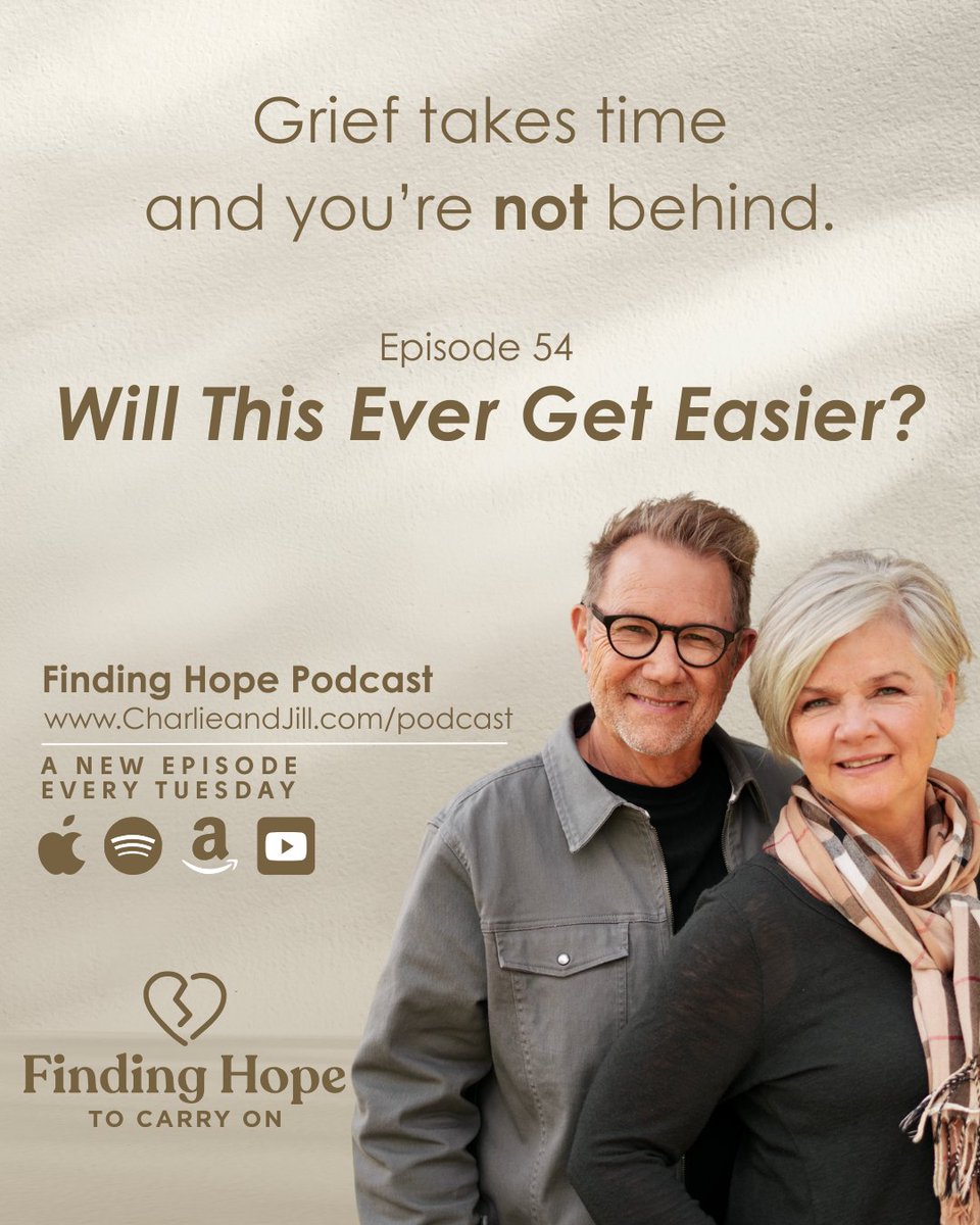 charlieandjill_'s tweet image. Grief takes time. There’s no way around it—no way to rush it.

And yet, right in the middle of the questions, the tears, and the uncertainty…there is still hope.

🎙 Episode out now! 🎧
#grief #Loss #help #hope #FindingHope #griefpodcast #podcast