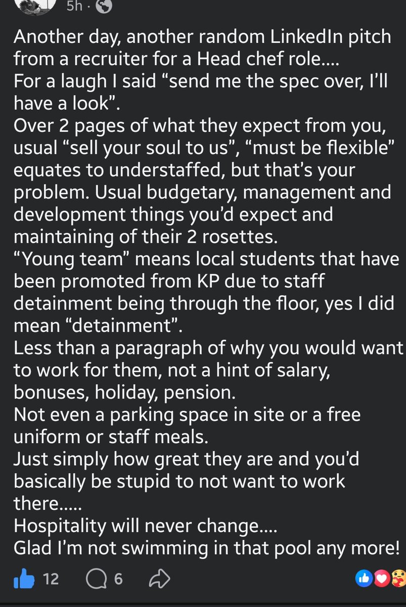A friend of mine just posted this.
Dont take my word tgat hospitality hasn't changed, read his