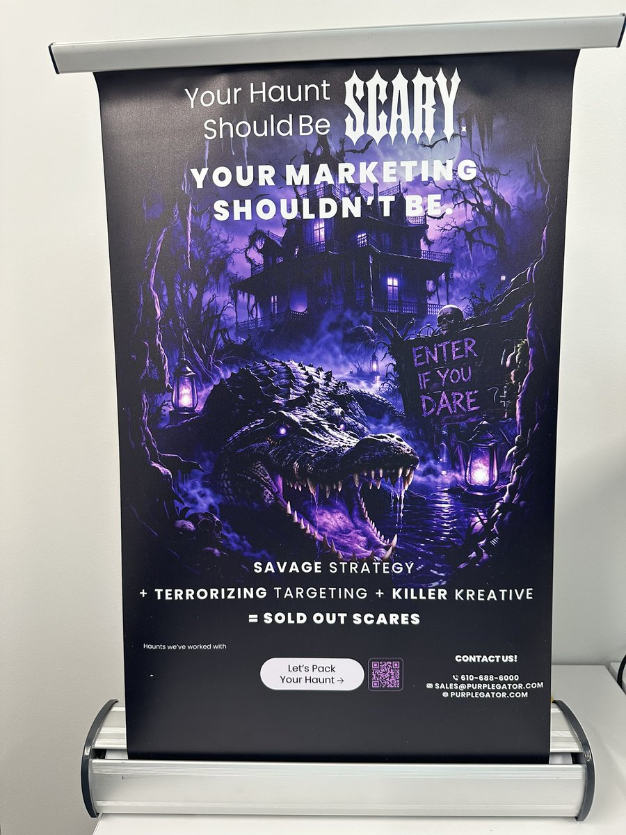 We will see all of you haunt operators next weekend in Oaks, Pennsylvania. 
#haunts #hauntedhouses #advertising <a href="/purplegator/">Purplegator, Marketing Agency & Consultants</a>