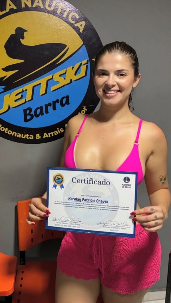 Vai ter missbumbum pilotando jettski no mar do RJ 🤭