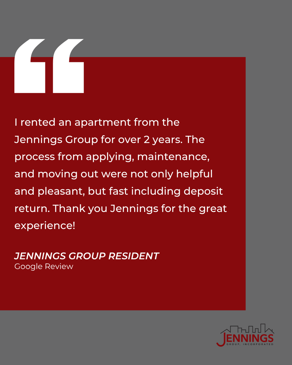 Jennings_Inc's tweet photo. Your positive review reinforces our commitment to providing exceptional service – thank you for your support! 🌟 https://t.co/m1QrdA4CJR