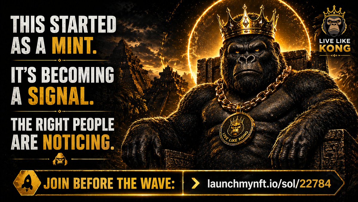 MintCulture_'s tweet image. This started as a mint.
It’s becoming a signal.
The right people are noticing.
🦍
👉 Join before the wave:
launchmynft.io/sol/22784
#Web3Community #NFT