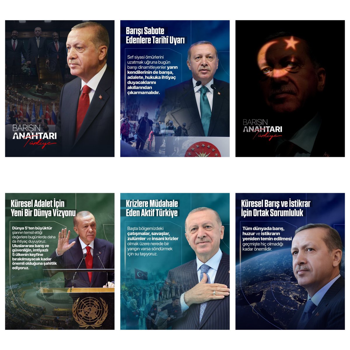 Cumhurbaşkanımız Sayın Recep Tayyip Erdoğan’ın ortaya koyduğu güçlü vizyon; barışın, adaletin ve istikrarın anahtarının Türkiye olduğunu bir kez daha göstermektedir.
Bugün, küresel adalet için yeni bir dünya vizyonuna her zamankinden daha fazla ihtiyaç duyulurken; krizlere