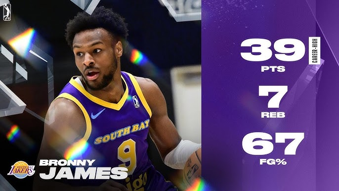 cam14___'s tweet photo. @papageezy @JEduardoFlores @BarryOnHere The south bay lakers are literally 14-0 when Bronny starts, he averages 50/40/90 splits, insane efficiency, just a low volume of shooting. The only reason he gets this much media scrutiny is because his father is literally LeBron James. He rightfully deserves this roster spot https://t.co/3m7s7Glbax