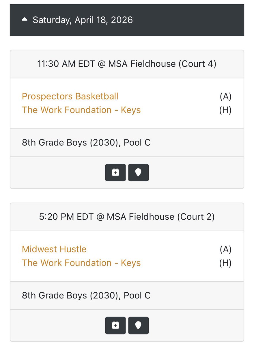 JaySmothers_0's tweet photo. Here’s my @SeeUAtWork18 14U schedule for the weekend…. I will be playing in Grand Rapids Michigan at the JR.EYBL Midwest Region. 

@BallisLifeCHI @PrepHoopsIL @prephoopsfl @CoachTreal2 @_melowilliams @MMcGeeBball @CoachKeys04 @scottybscout https://t.co/DN9YaJeXXj