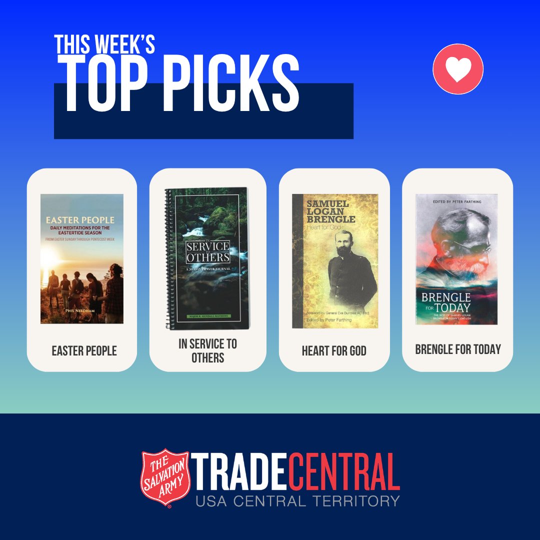 Easter is the beginning, not the end.
As we move through the Eastertide season, these Spotlight Picks invite deeper prayer, reflection, and a renewed heart for God.
shop.salvationarmy.org/spotlight-pick… (PUBLIC/PERSONAL)
satradecentral.org/spotlight-pick… (SA UNITS ONLY)