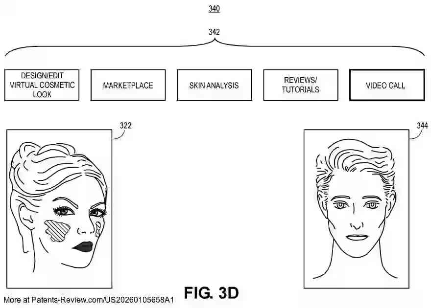 PatentPulse's tweet image. Discover how #AugmentedReality is transforming #VideoCalls with patent application #US20260105658A1 by #ELCManagementLLC. This system overlays virtual cosmetics onto users' facial features in real-time, adapting to changes in communication channels.
#BeautyTech #Innovation