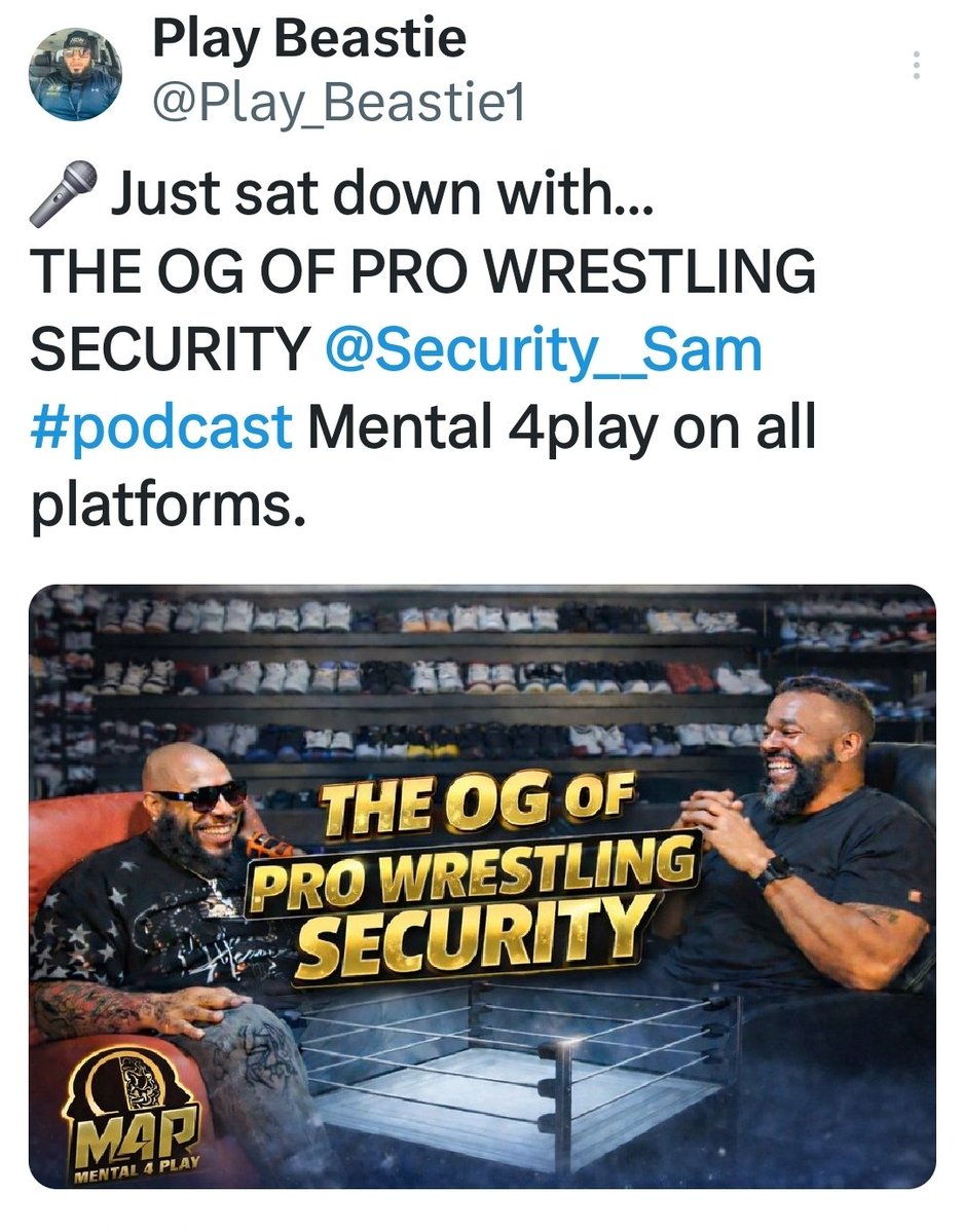 Security__Sam's tweet image. Dropping soon! 🎤 #Podcast #Security #Wrestling #BeingABoss #Mental4Play