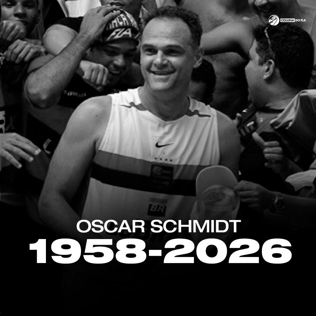 LUTO NOS ESPORTES! 🏴

Oscar Schmidt, maior jogador de basquete da história do Brasil e ídolo do Flamengo, faleceu nesta sexta-feira (17).

O Coluna do Fla deseja força à família do ex-atleta neste momento difícil.

Descanse em paz, lenda! 🖤